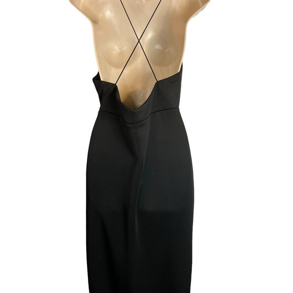 ASOS Formal Dress Open Back Evening Black Tie Gown Prom Ball Cocktail 10 - Picture 8 of 12